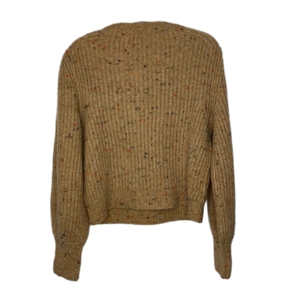 FRENCH CONNECTION Natlalya Ribbed Alpaca Wool Puffy Sleeves Academia Sweater XL - Picture 5 of 15